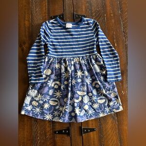 Hanna Andersson Mixie Holiday Play Dress 4T Cotton